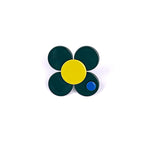 Florence Flower Ring - Dark green