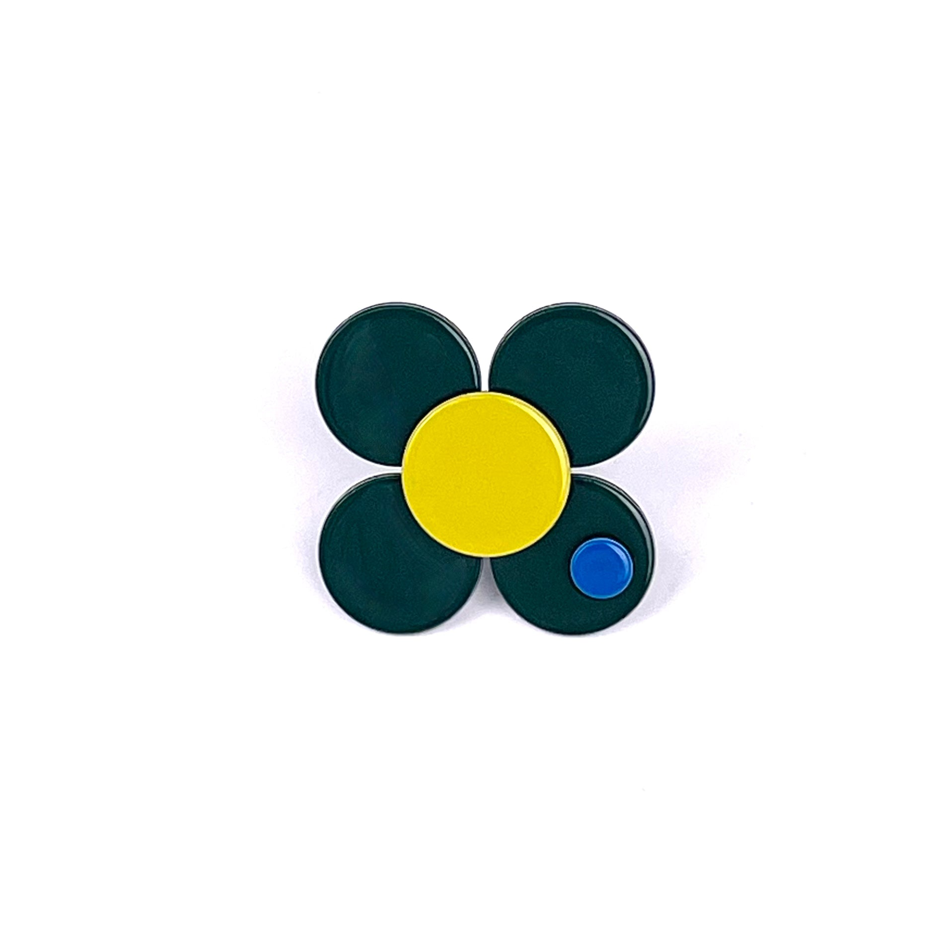 Florence Flower Ring - Dark green