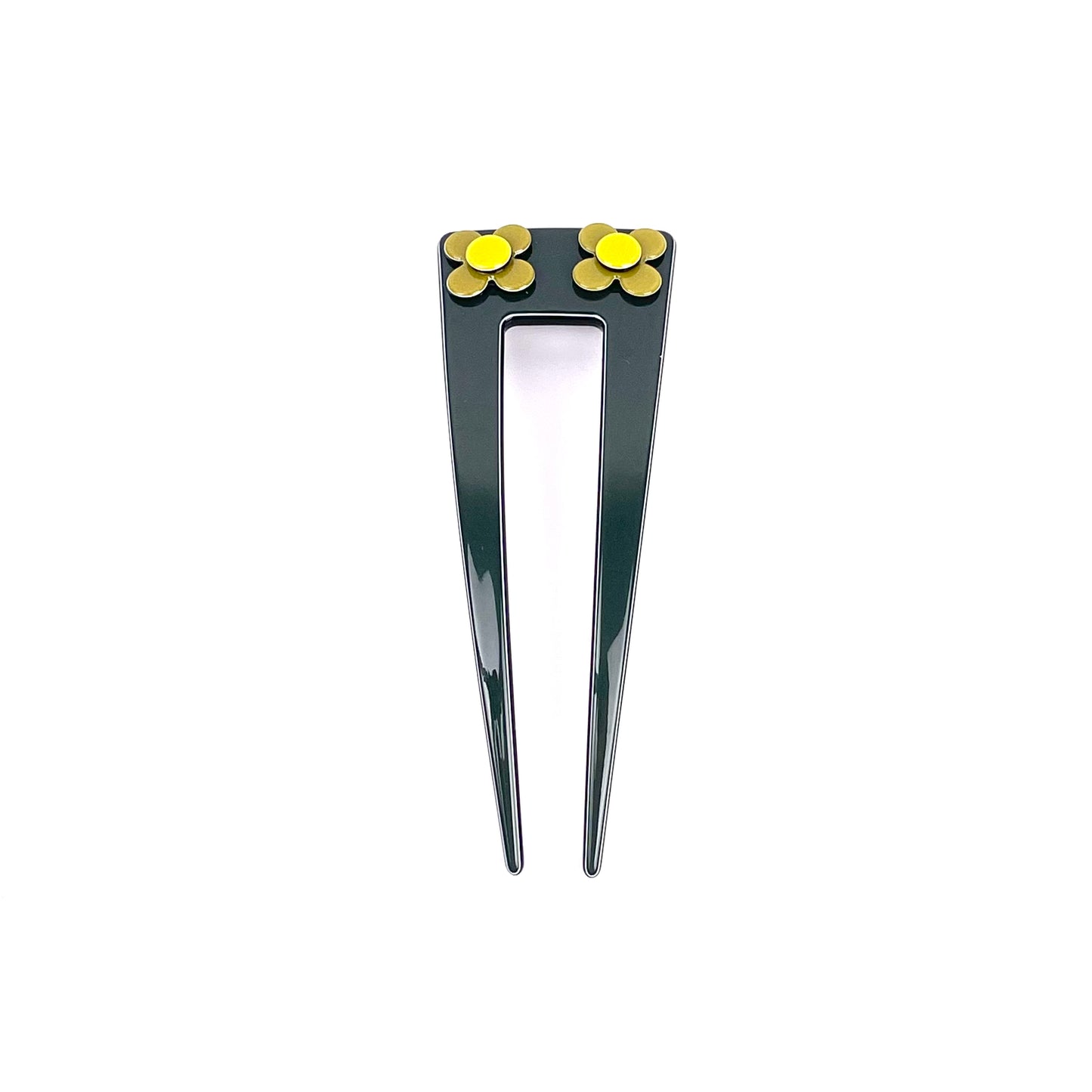 Hanover hair pin - Dark green