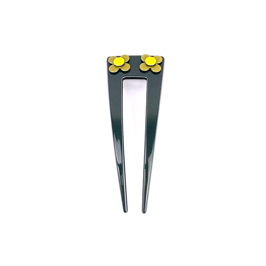 Hanover hair pin - Dark green