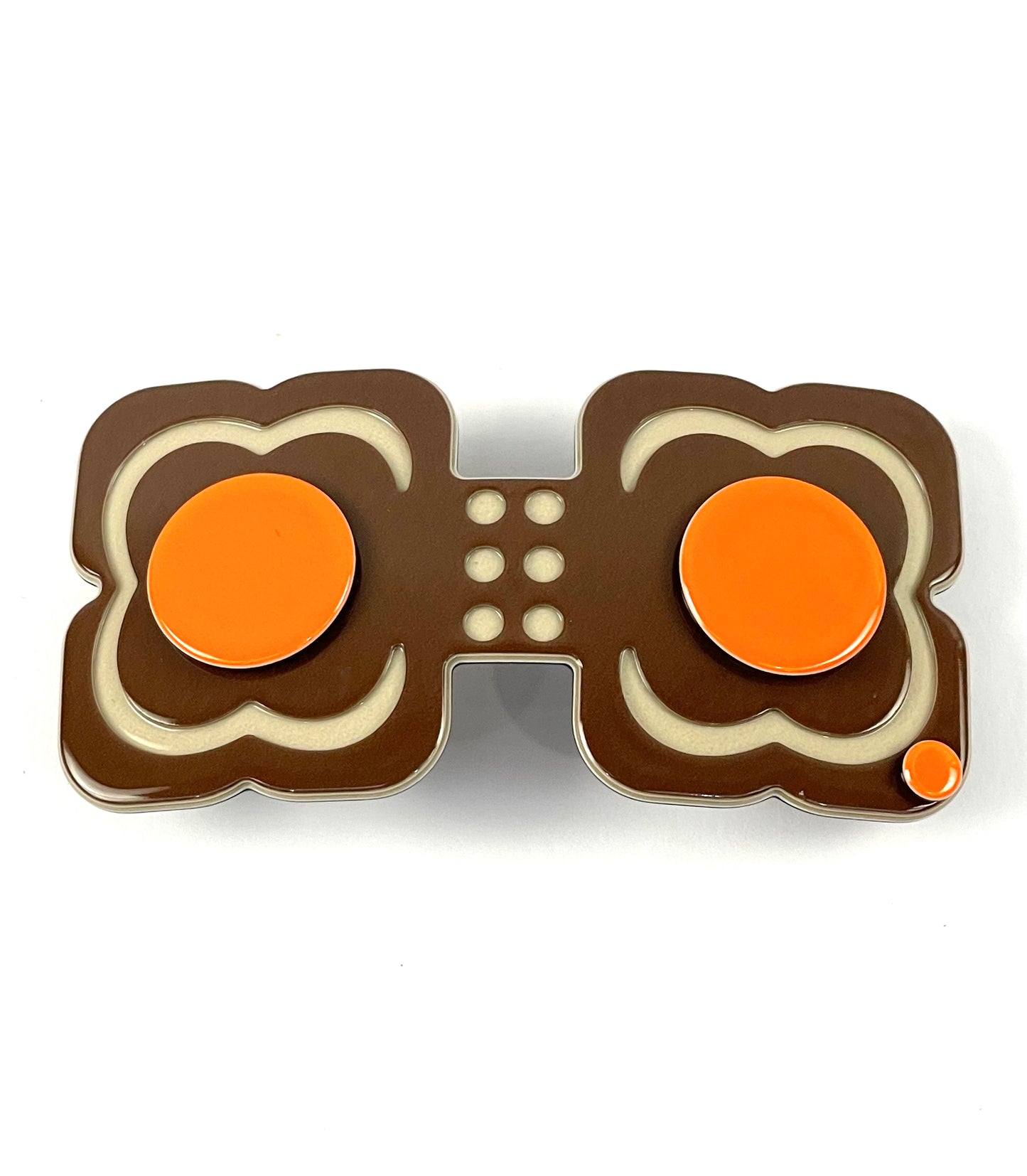 Hanover duo barrette - Brown