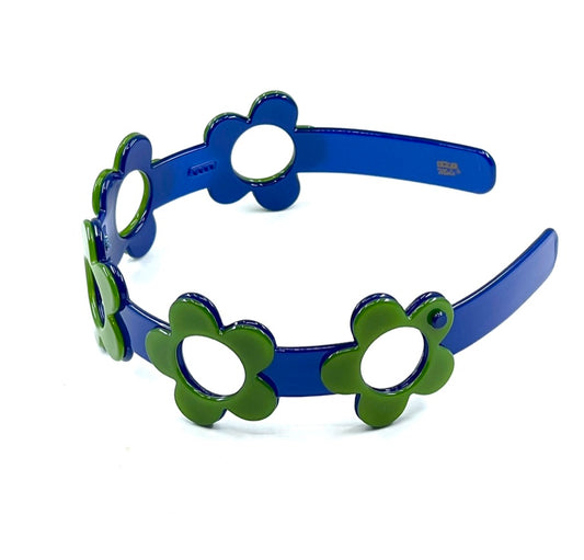 Boston cut-out headband - Blue Green