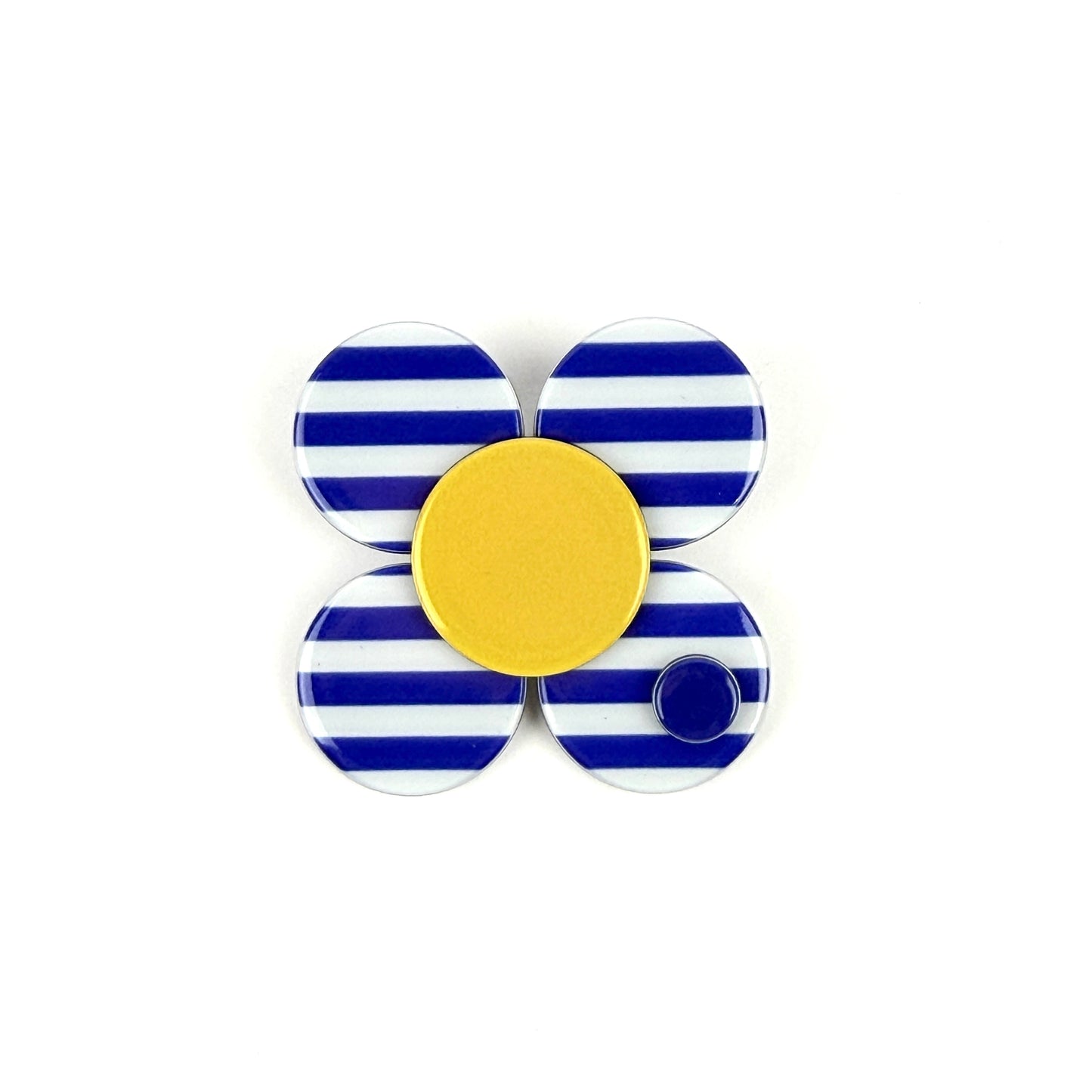 Florence brooch - Blues stripe