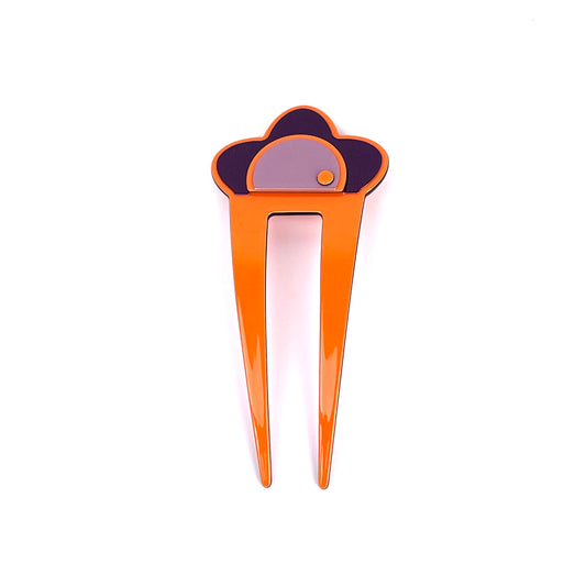 Bibi hair pin - Dusty orange