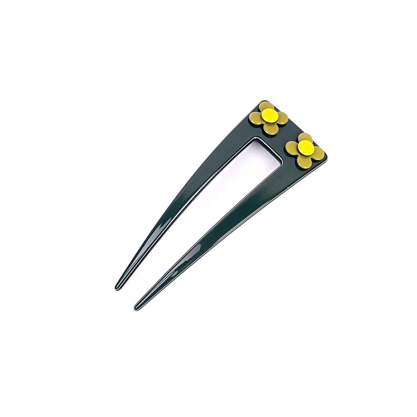 Hanover hair pin - Dark green