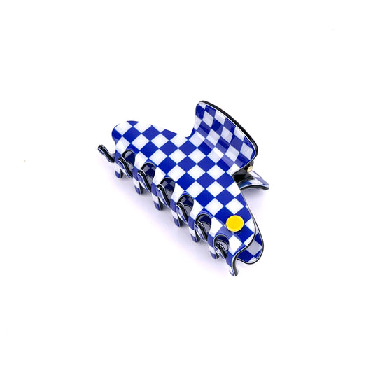 Faro claw - blue check