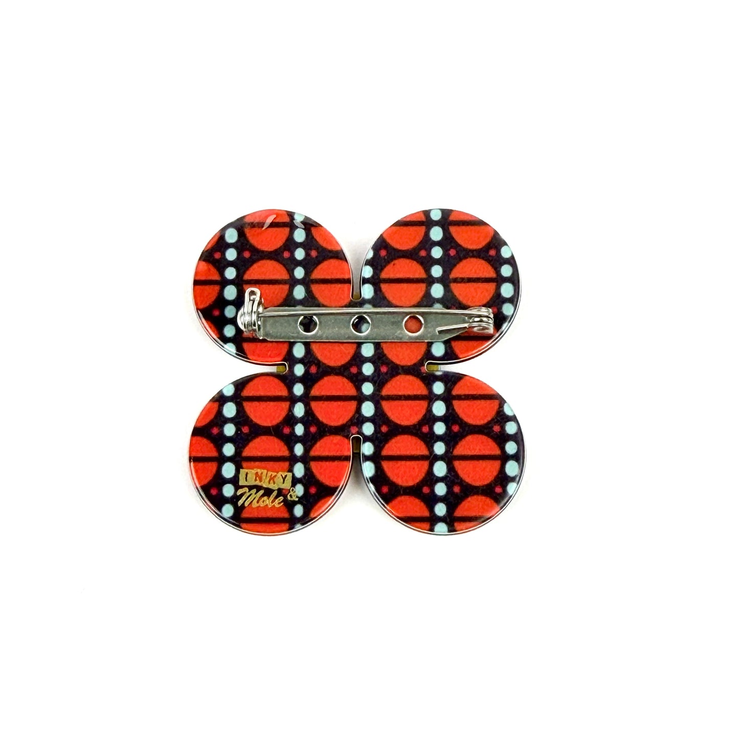 Florence brooch - Reds