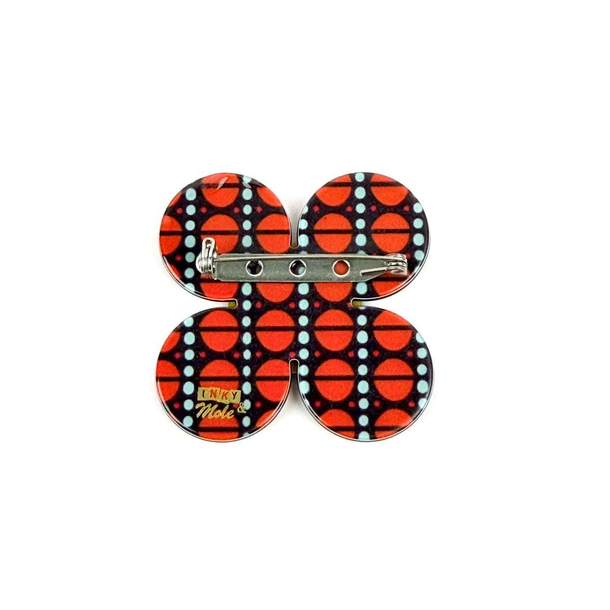 Florence brooch - Reds
