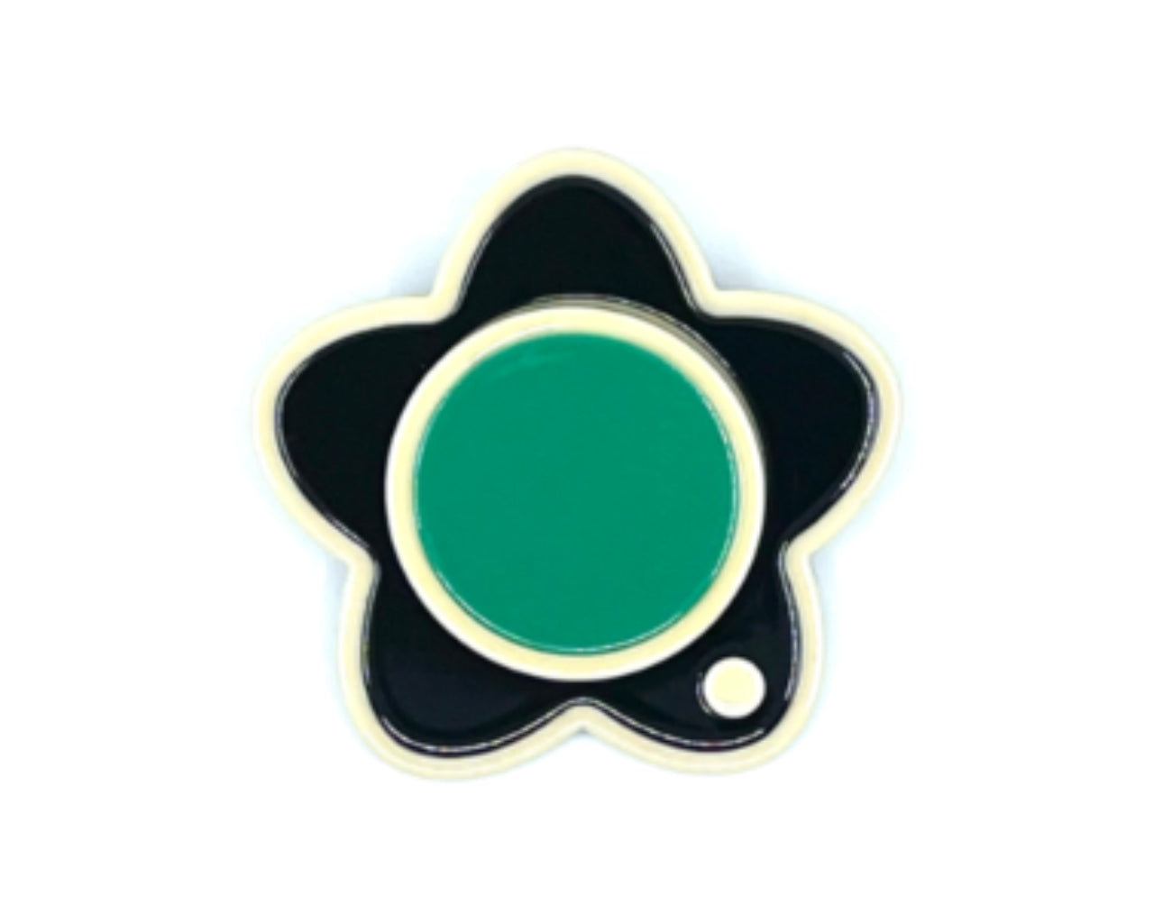 Large Bibi Brooch - Black Green
