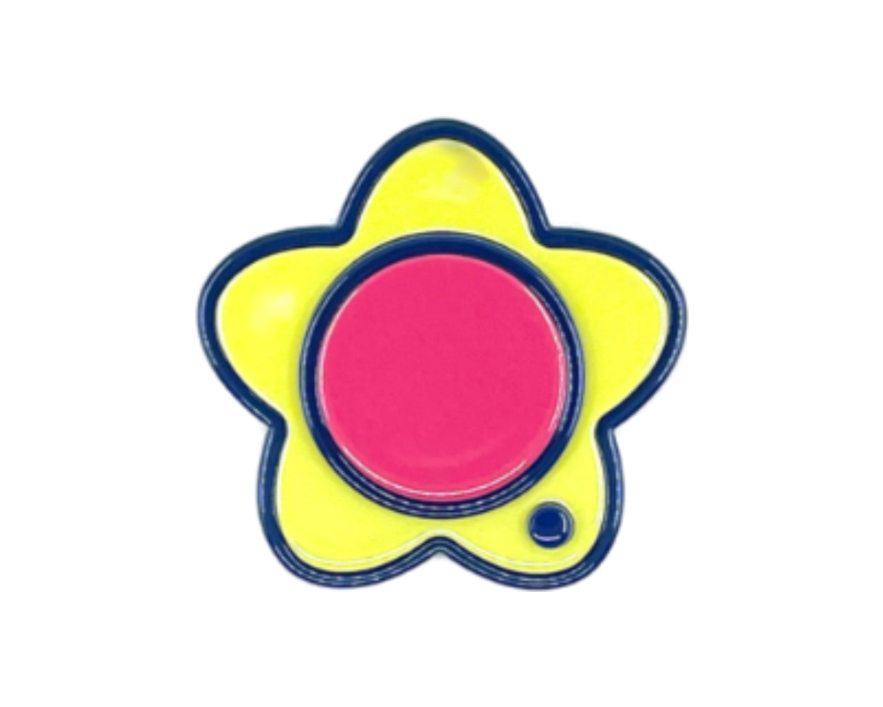 Large Bibi Brooch - Bright Yellow