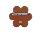 Large Binky Brooch - Brown