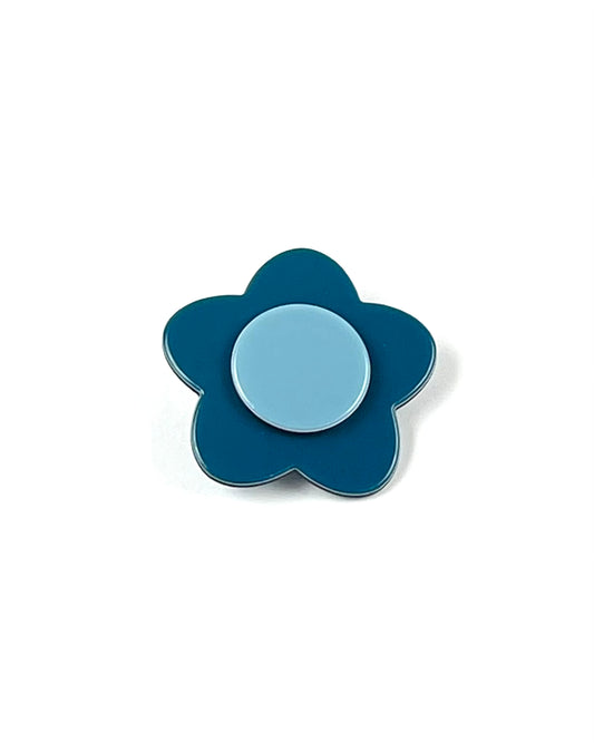 Bibi flower - Tealy blue sky