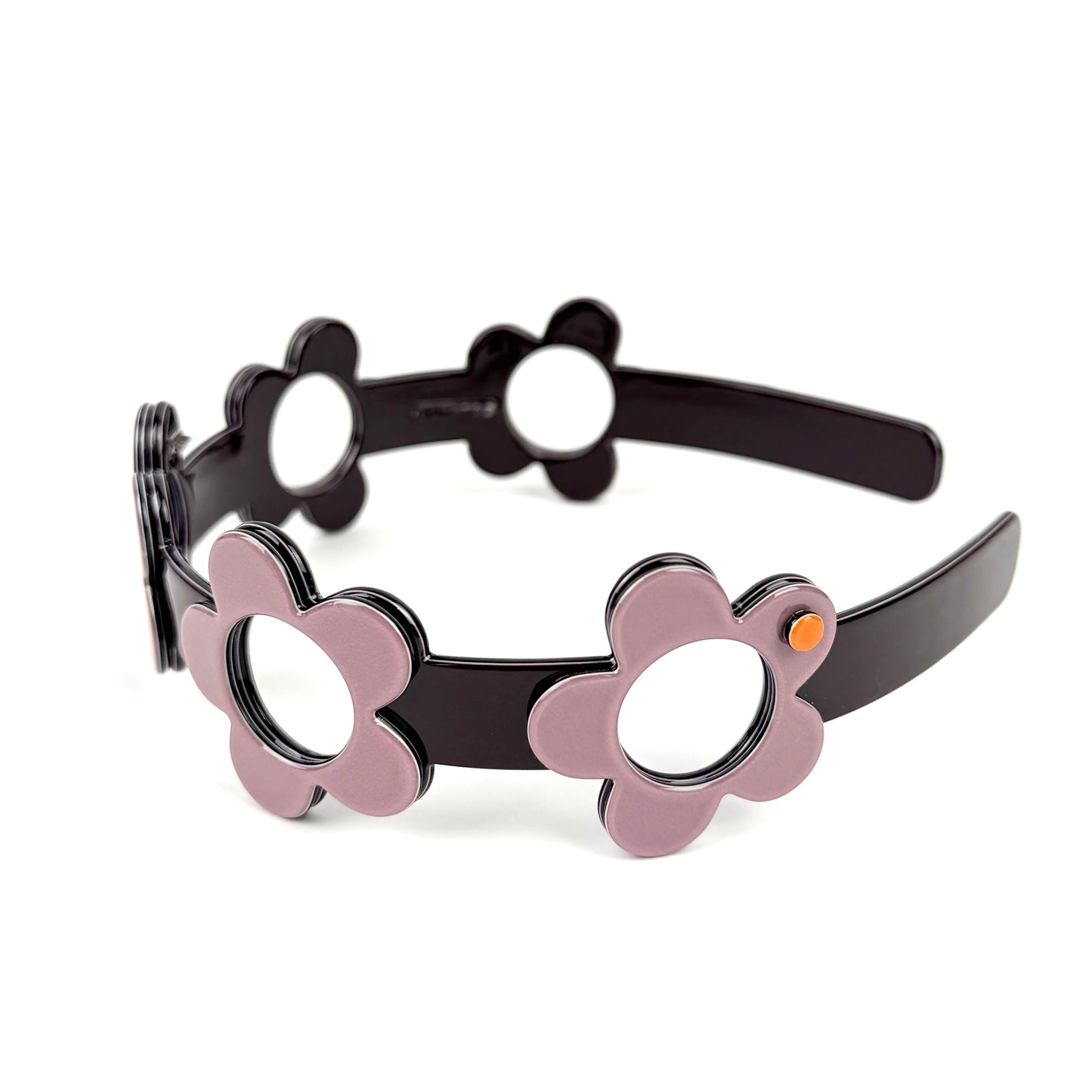 Boston cut-out headband - Deep aubergine