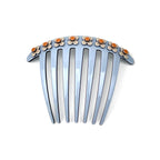 Hanover French Pleat Comb - Pale blue