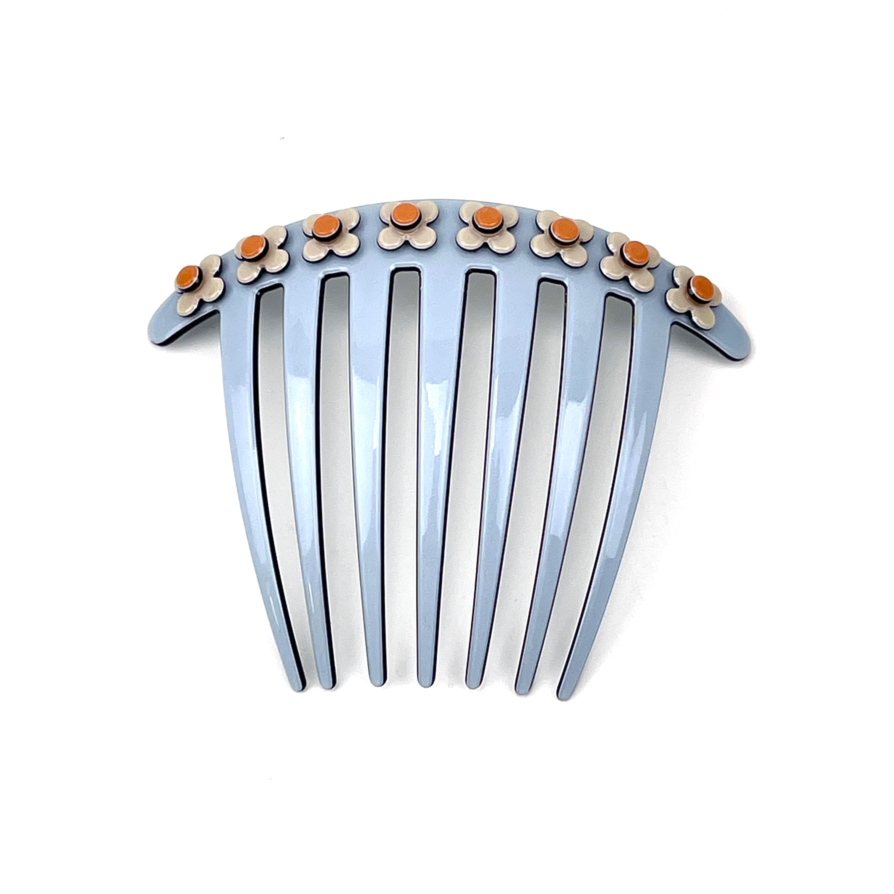 Hanover French Pleat Comb - Pale blue
