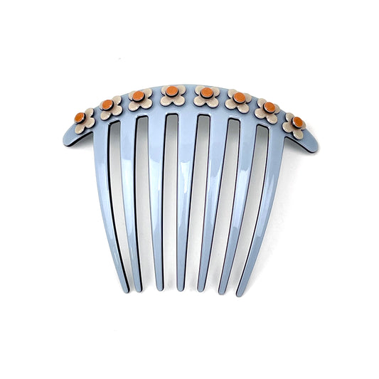 Hanover French Pleat Comb - Pale blue