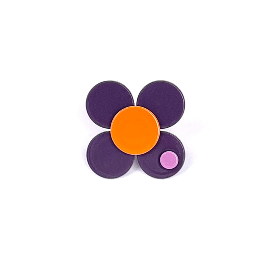Florence Flower Ring - Grape