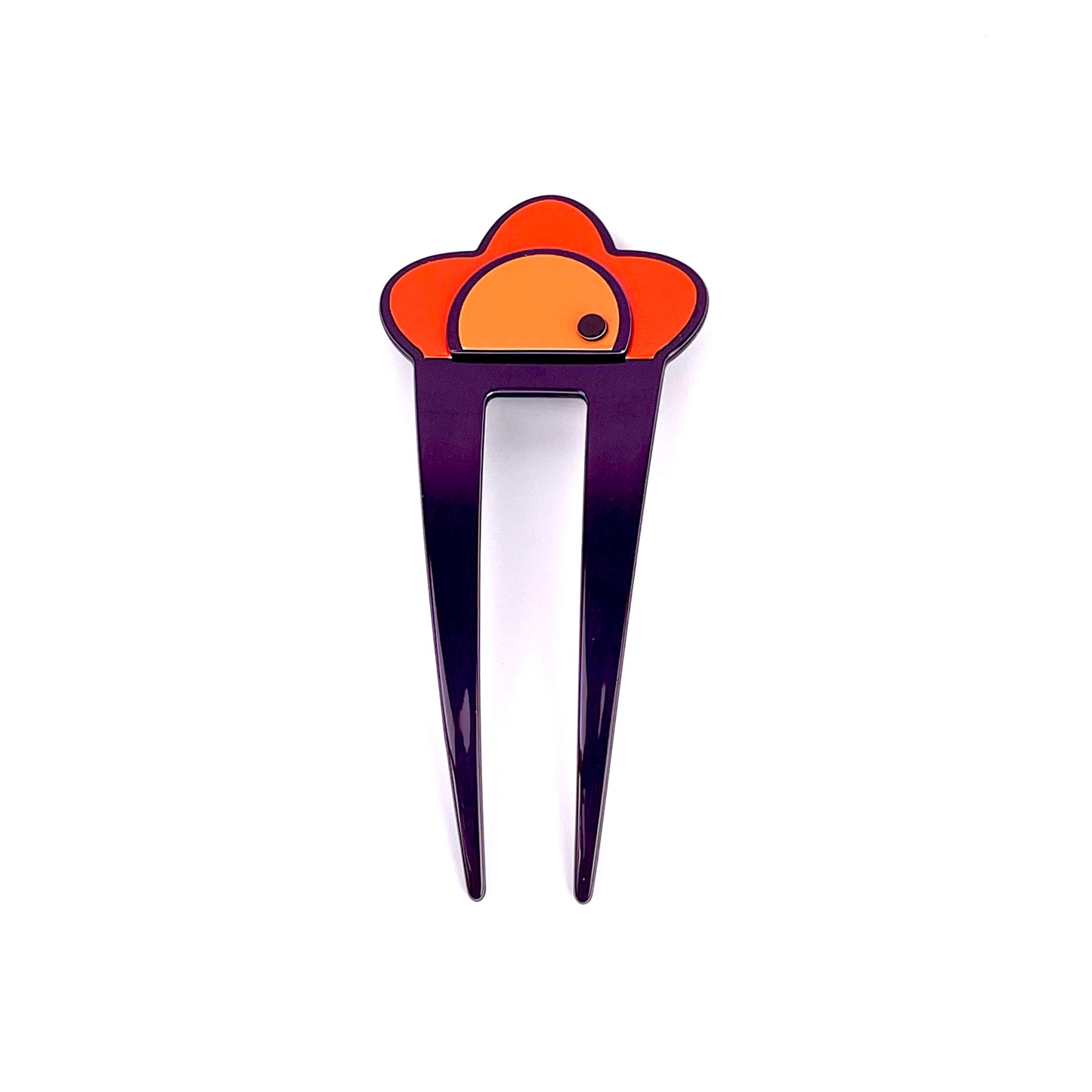 Bibi hair pin - Deep aubergine