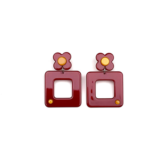 Istanbul Drop Earring - Wine Wine