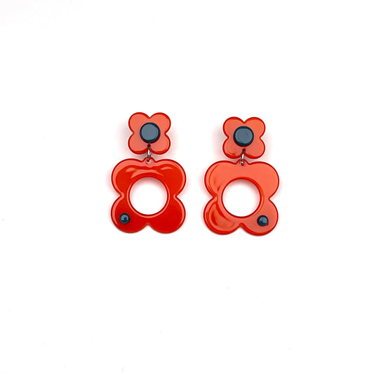 Hanover drop earrings - Orange