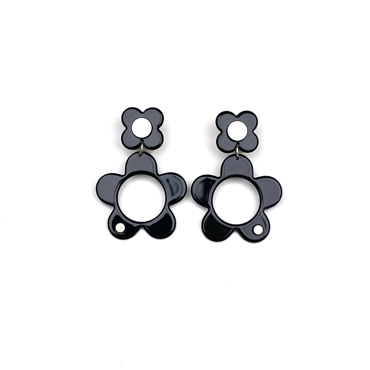 Boston drop earrings - Black