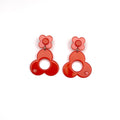Barcelona drop earrings - Orange Peachy