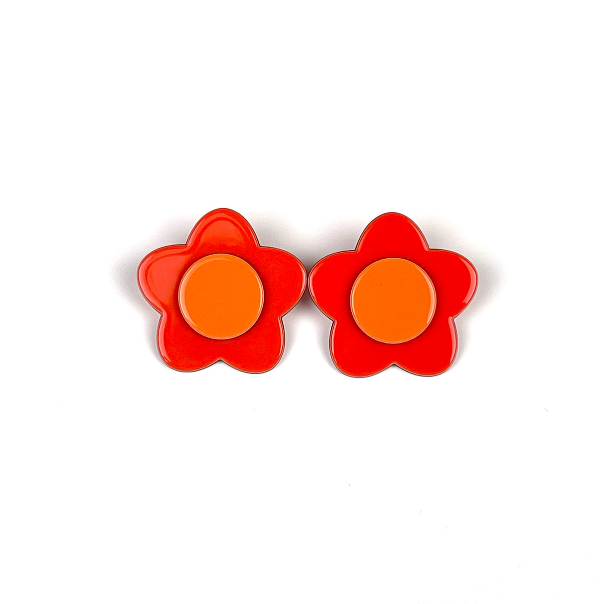 Bibi Earrings- Bright Orange