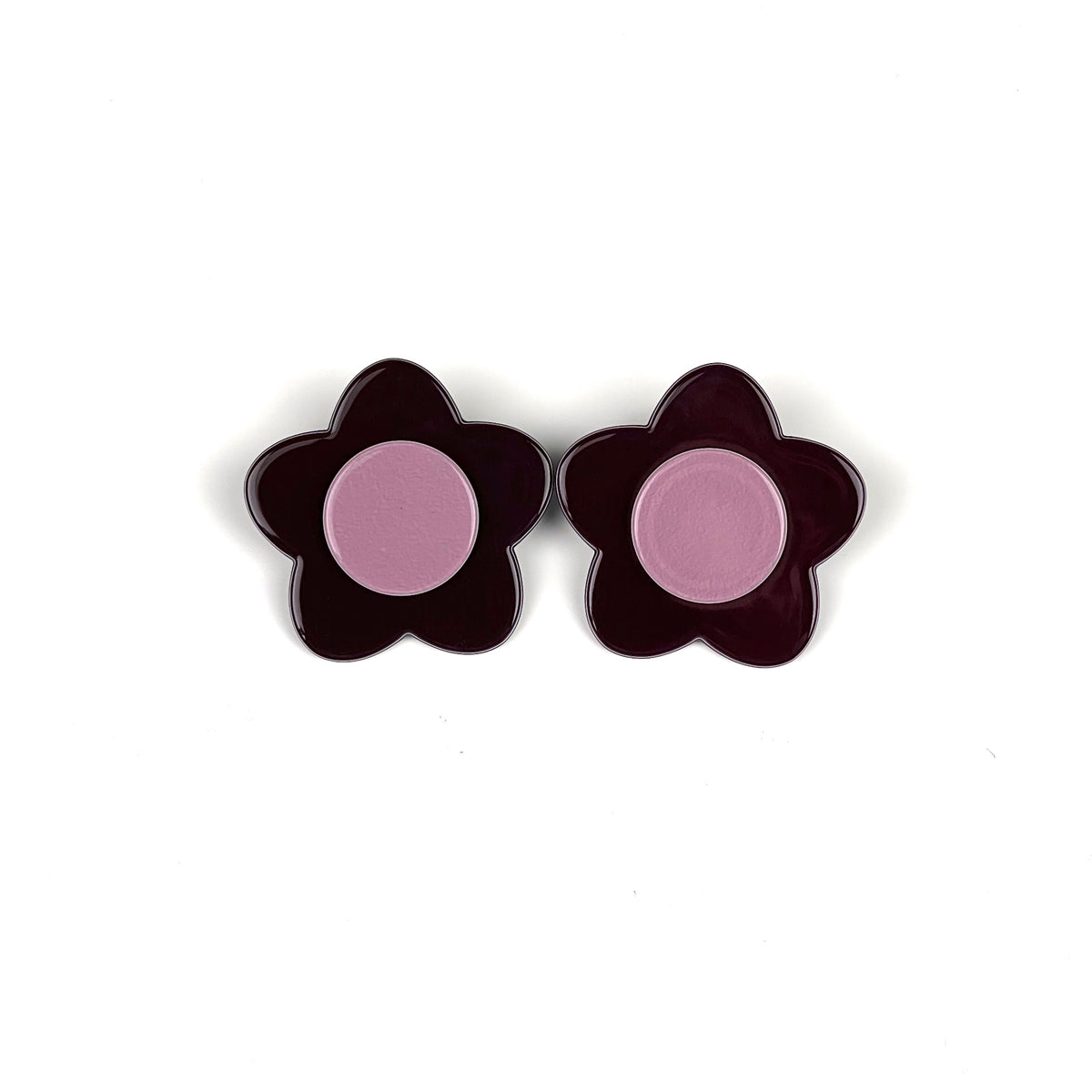 Bibi Earrings- Deep Aubergine