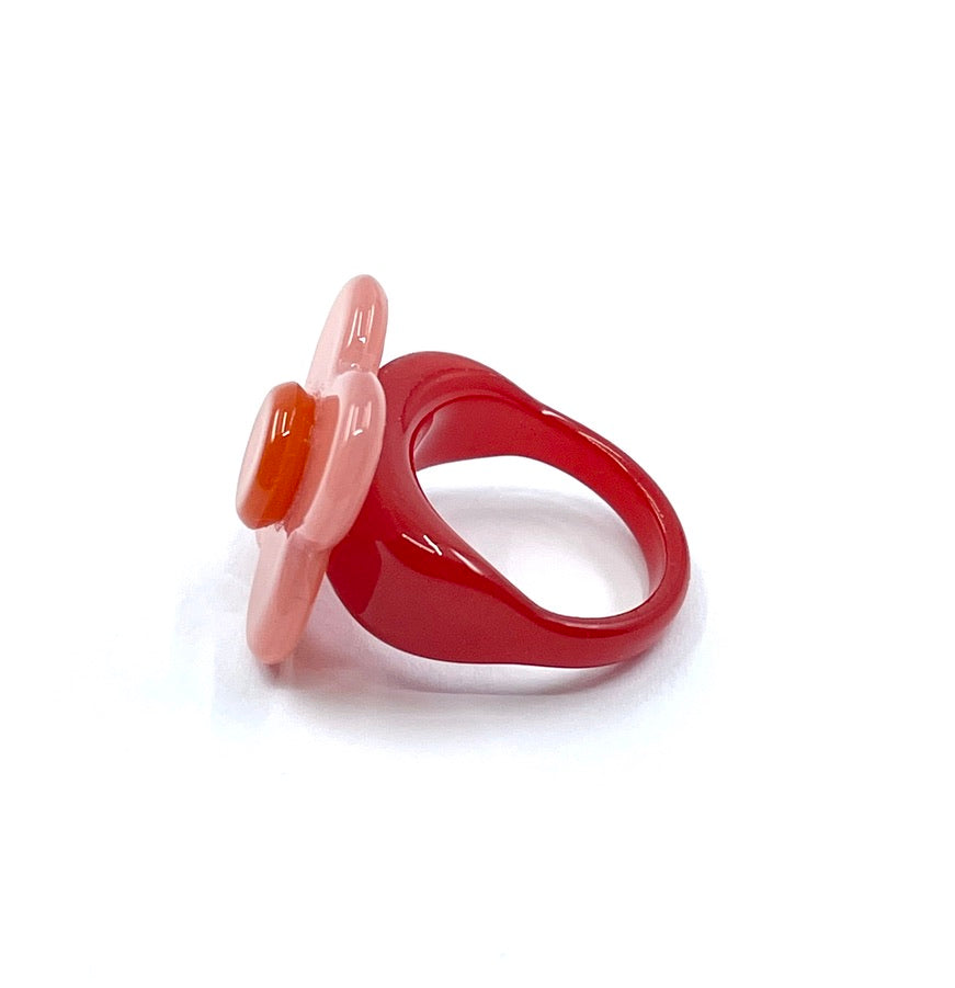 Hanover Ring - pale pink red