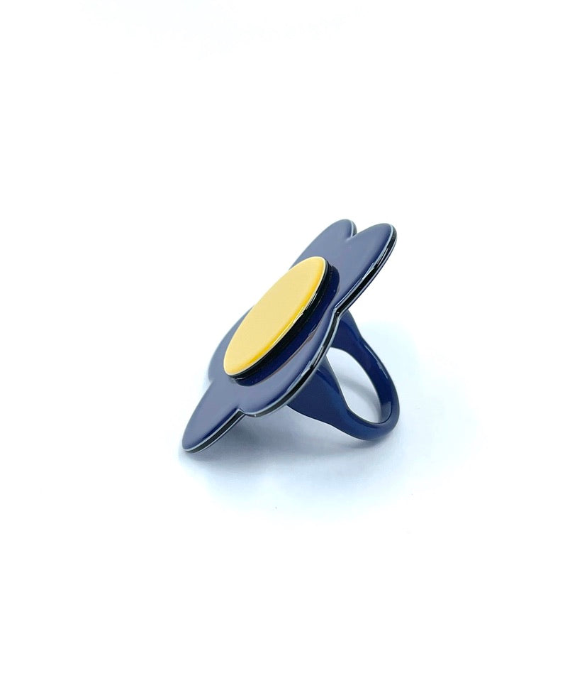 Bibi Ring - Navy yellow