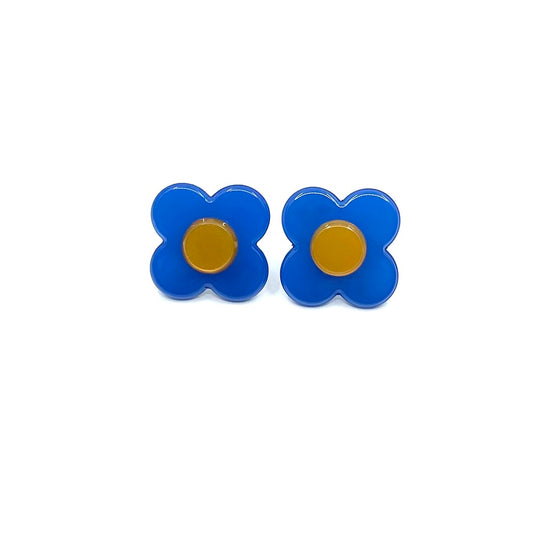 Hanover Earrings - Blue citrus