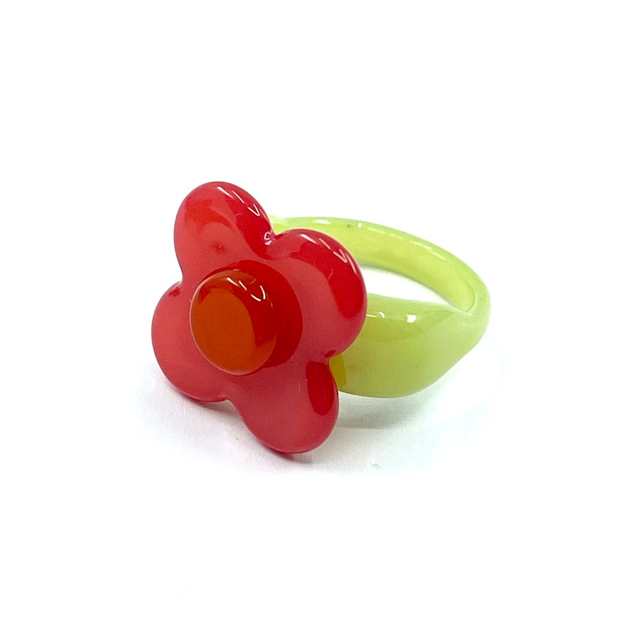 Hanover Ring - Dark pink green