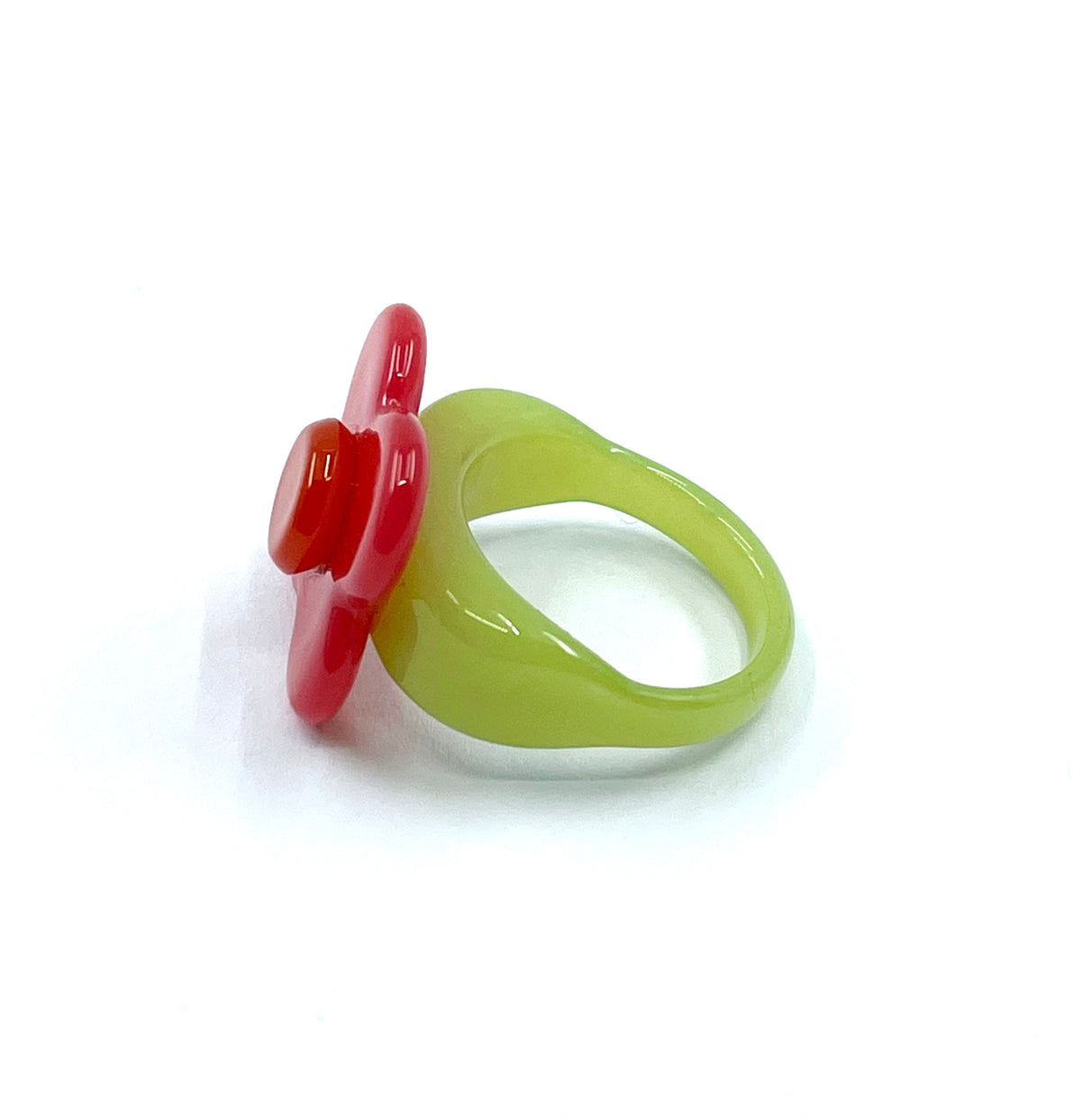 Hanover Ring - Dark pink green