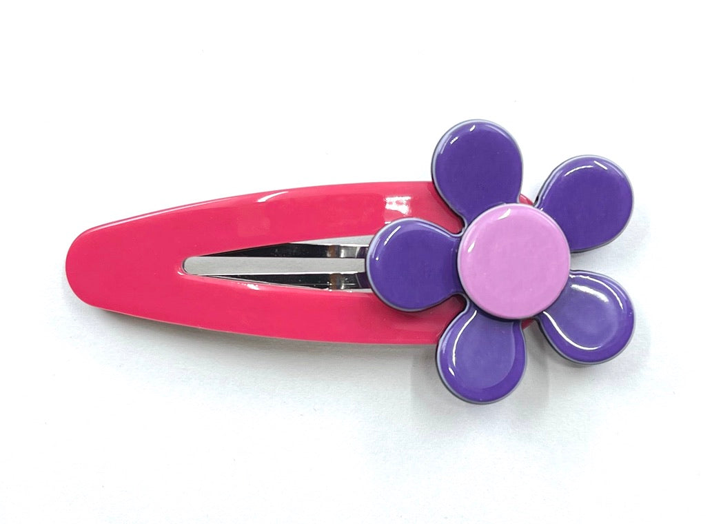 Flat flower click clack - Purple