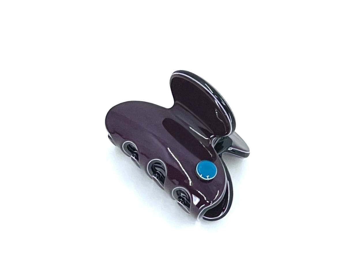 Barcelona mini claw - Deep aubergine