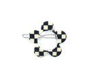 Boston Hairclip - black cream check