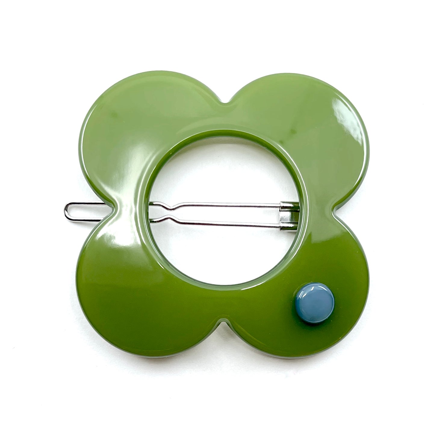 Hanover Large Hairclip - Green