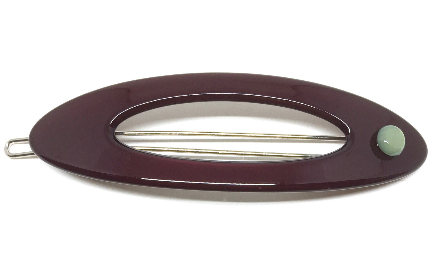 Rome Hairclip - Dark plum