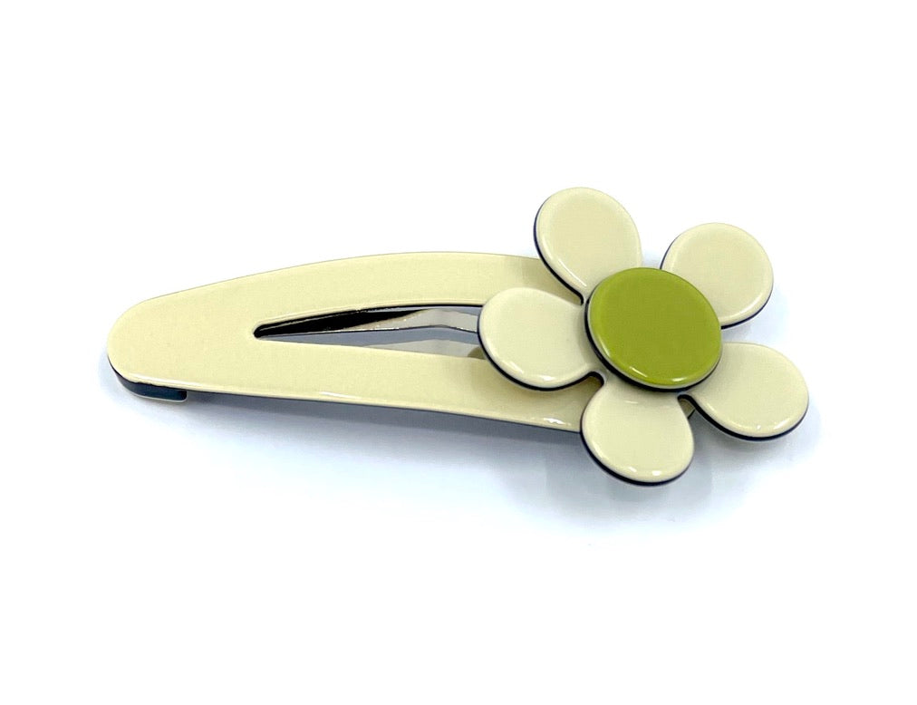 Flat flower click clack - cream green