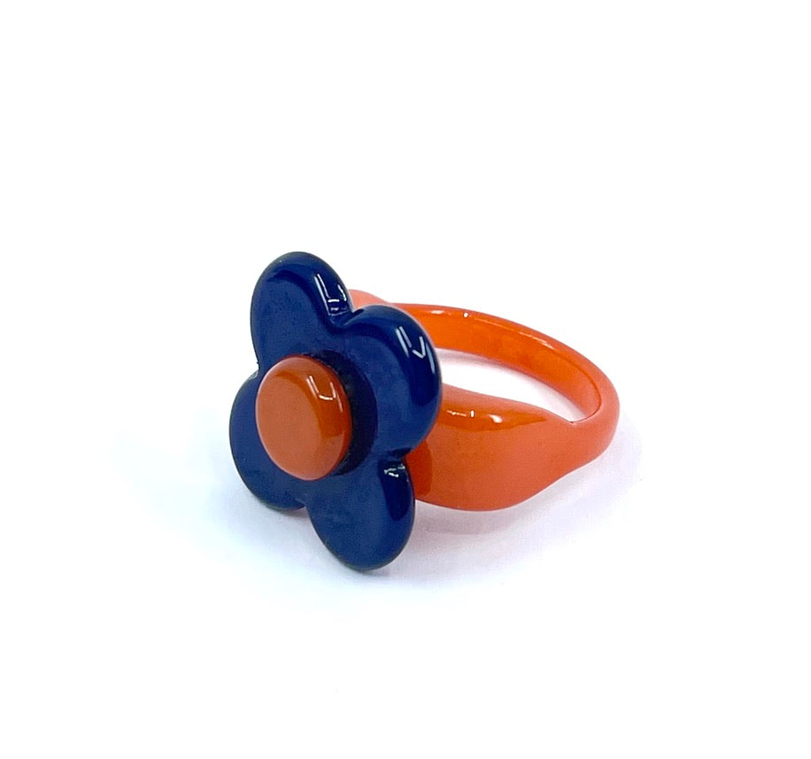 Hanover Ring - navy orange