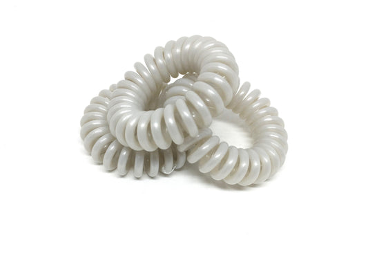 Spiral Hair Ties - No.2 Pale Grey