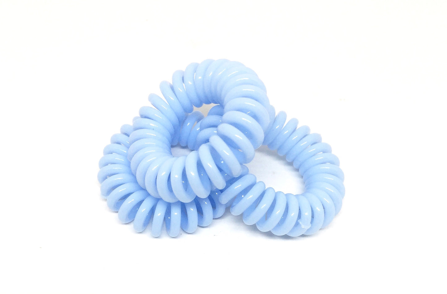 Spiral Hair Ties - Blue pale