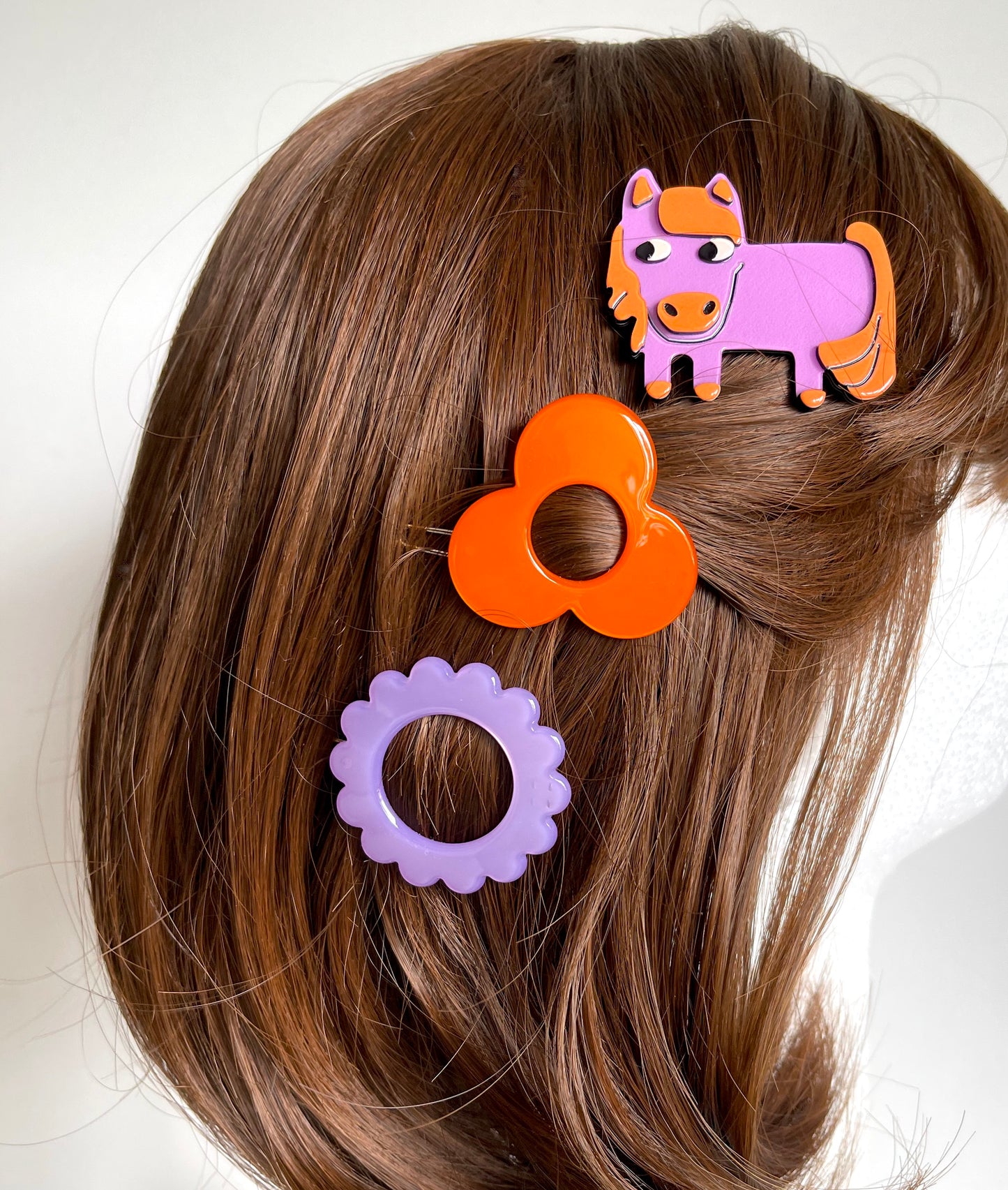 Polly pony hairclip - Lilac
