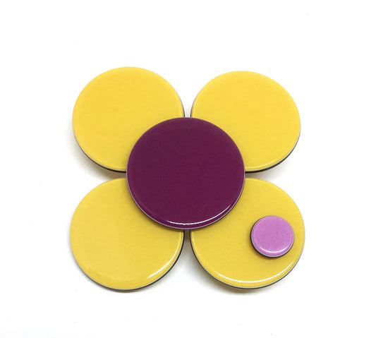 Florence brooch - Mustard yellow