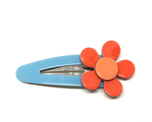 Flat flower click clack - Bright orange