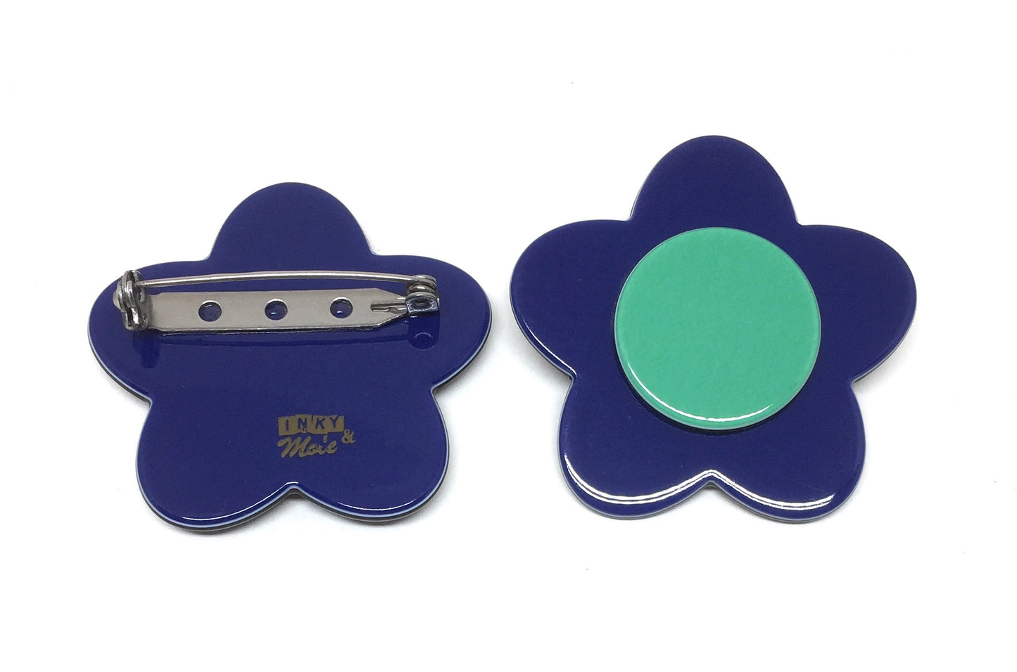 Bibi brooch- Dark blue