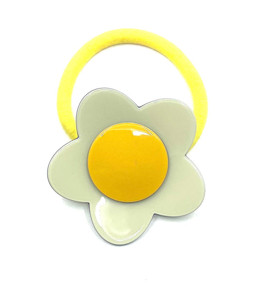 Bibi flower ponytail - Cream