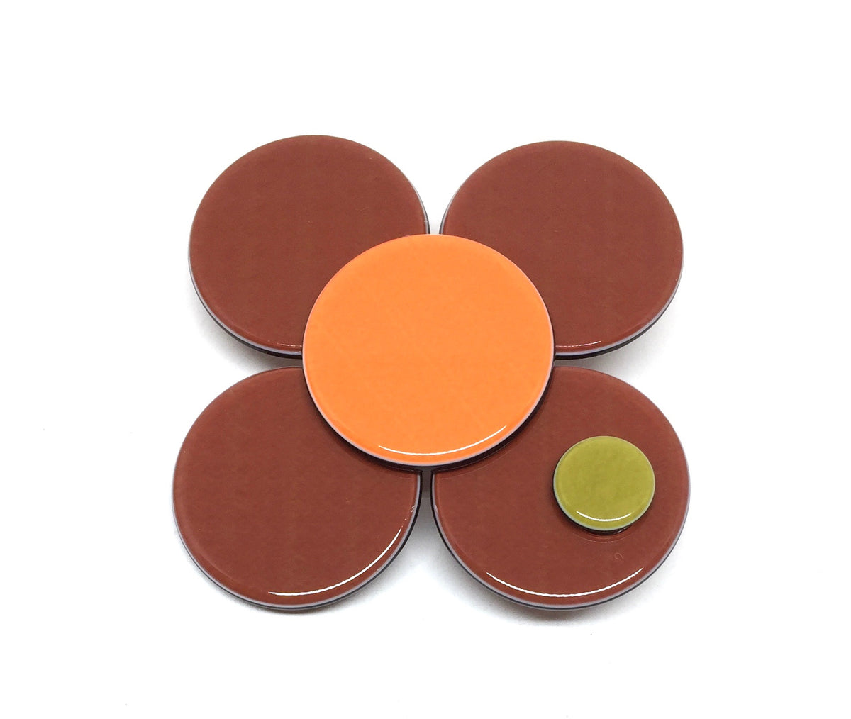 Florence flower - Rusty Brown