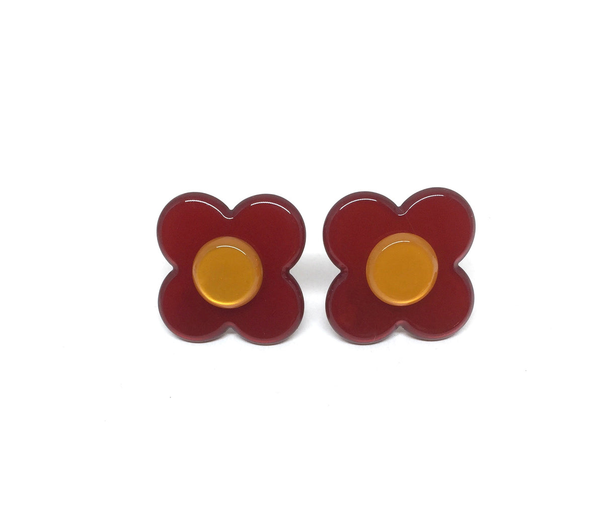 Hanover Earrings - Wine