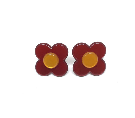 Hanover Earrings - Wine